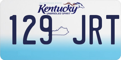 KY license plate 129JRT