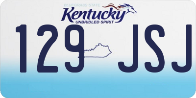 KY license plate 129JSJ