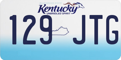 KY license plate 129JTG