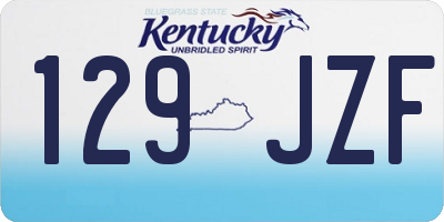 KY license plate 129JZF