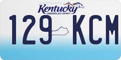 KY license plate 129KCM