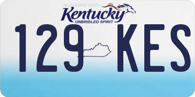 KY license plate 129KES