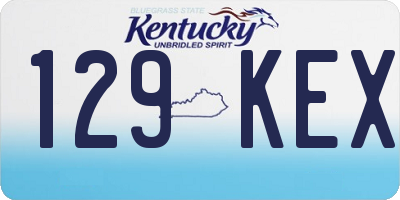 KY license plate 129KEX