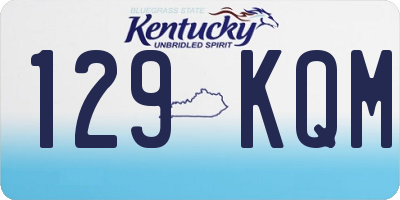 KY license plate 129KQM