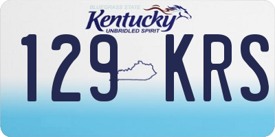 KY license plate 129KRS