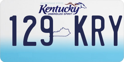 KY license plate 129KRY