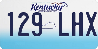KY license plate 129LHX