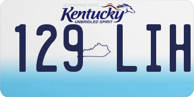 KY license plate 129LIH