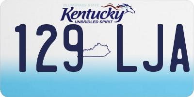 KY license plate 129LJA