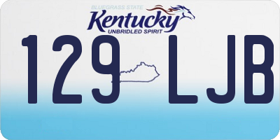 KY license plate 129LJB