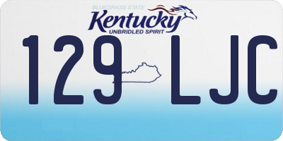 KY license plate 129LJC