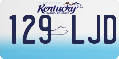 KY license plate 129LJD
