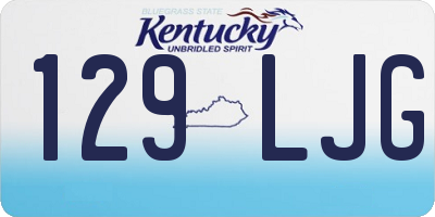 KY license plate 129LJG