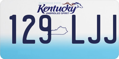 KY license plate 129LJJ