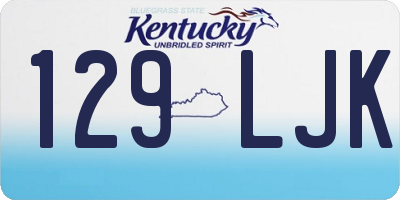 KY license plate 129LJK