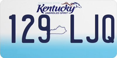 KY license plate 129LJQ