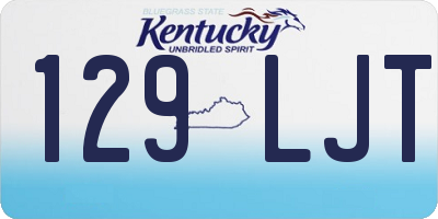 KY license plate 129LJT