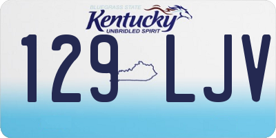 KY license plate 129LJV