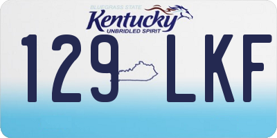 KY license plate 129LKF