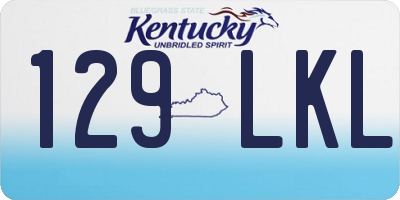 KY license plate 129LKL