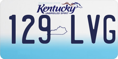 KY license plate 129LVG