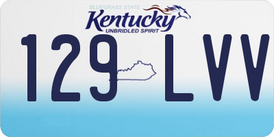 KY license plate 129LVV