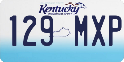 KY license plate 129MXP