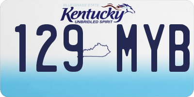 KY license plate 129MYB