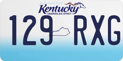 KY license plate 129RXG