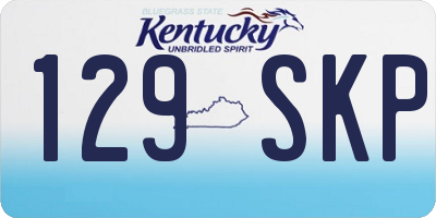 KY license plate 129SKP