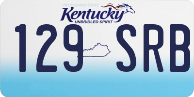 KY license plate 129SRB
