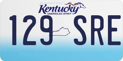 KY license plate 129SRE