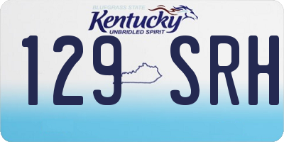 KY license plate 129SRH