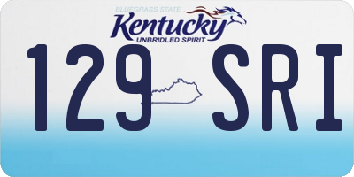 KY license plate 129SRI
