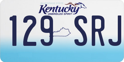 KY license plate 129SRJ