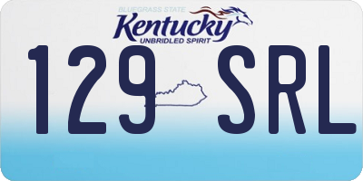 KY license plate 129SRL