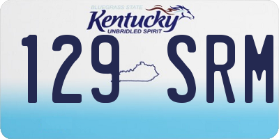 KY license plate 129SRM