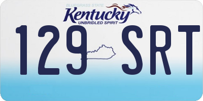 KY license plate 129SRT
