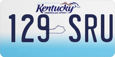 KY license plate 129SRU
