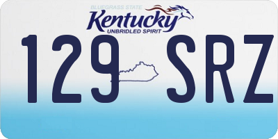 KY license plate 129SRZ