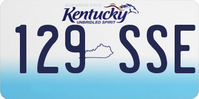 KY license plate 129SSE