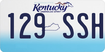 KY license plate 129SSH