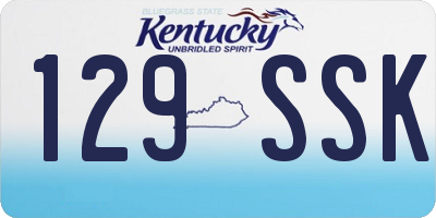 KY license plate 129SSK