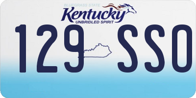 KY license plate 129SSO