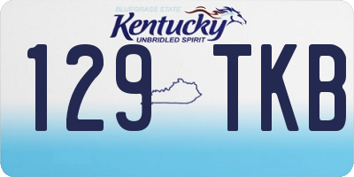 KY license plate 129TKB