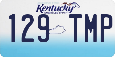 KY license plate 129TMP