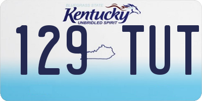 KY license plate 129TUT