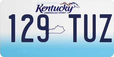 KY license plate 129TUZ