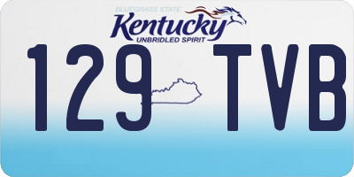 KY license plate 129TVB