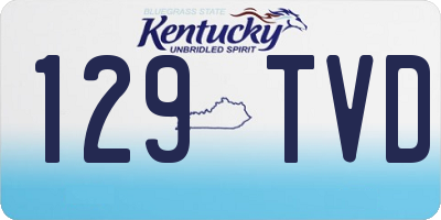 KY license plate 129TVD